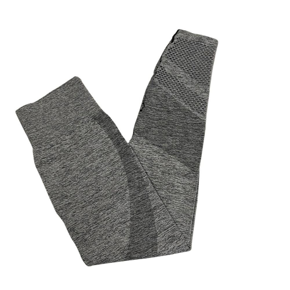 PINK Victoria’s Secret Seamless Gray High Rise Leggings with Mesh Cut Out Medium